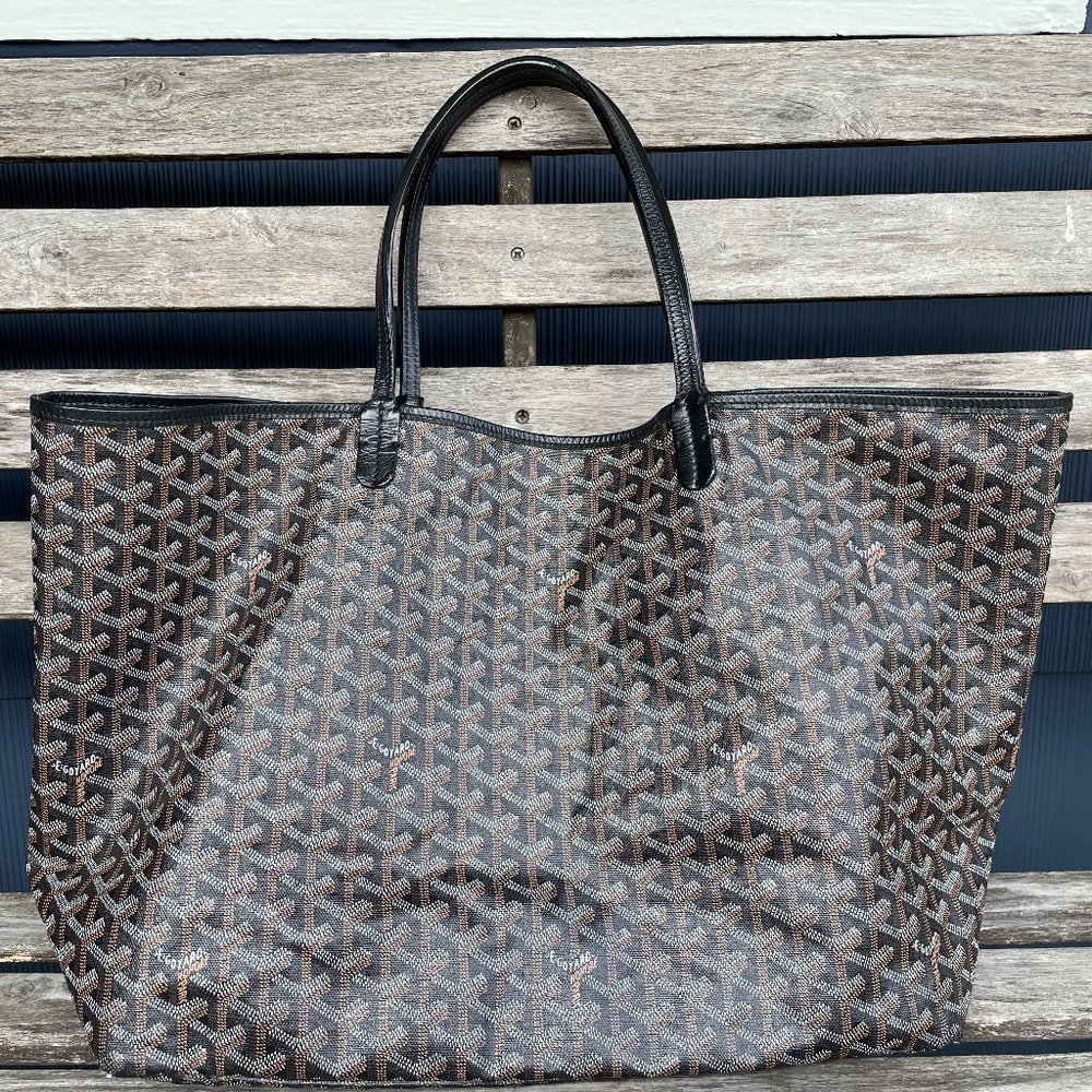 Goyardine Saint Louis PM Black Tote